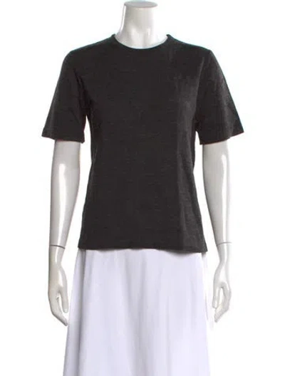 Pre-owned Donna Karan Cashmere Crew Neck Sweater In Black