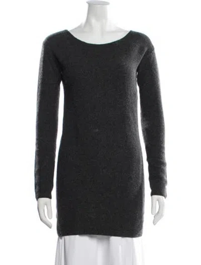 Pre-owned Donna Karan Cashmere Crew Neck Sweater In Black