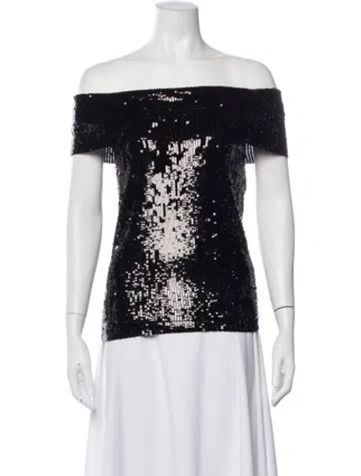 Pre-owned Donna Karan Cashmere Graphic Print Top In Multi