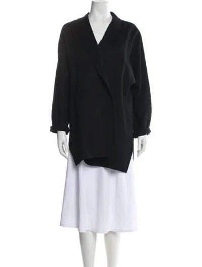 Pre-owned Donna Karan Cashmere Jacket In Black