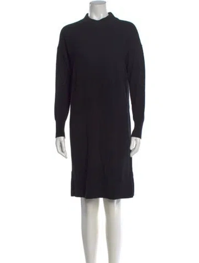 Pre-owned Donna Karan Cashmere Knee-length Dress In Black