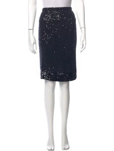 Pre-owned Donna Karan Cashmere Knee-length Skirt In Gray