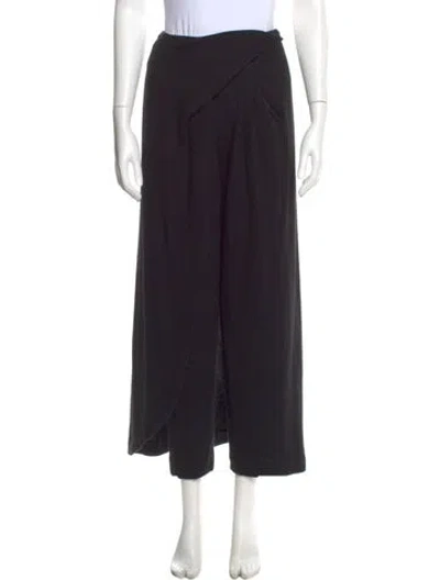 Pre-owned Donna Karan Cashmere Midi Length Skirt In Black