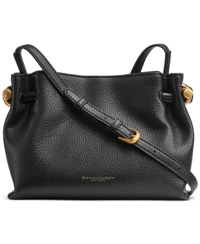 Donna Karan Cashmere Mini Crossbody Bag In Black,gold