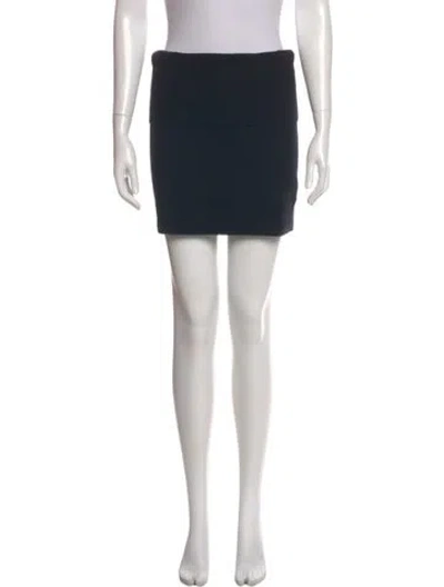 Pre-owned Donna Karan Cashmere Mini Skirt In Black