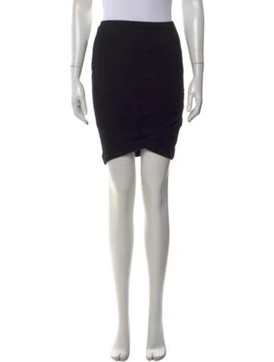 Pre-owned Donna Karan Cashmere Mini Skirt In Black
