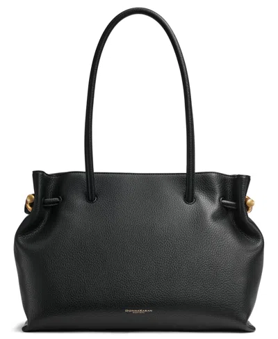 Donna Karan Cashmere Mini Tote Bag In Black,gold