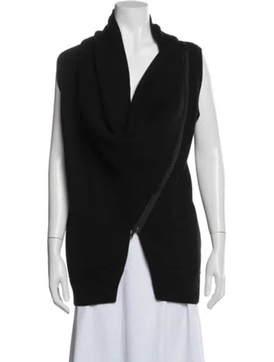 Pre-owned Donna Karan Cashmere Open Front Sweater In Multi