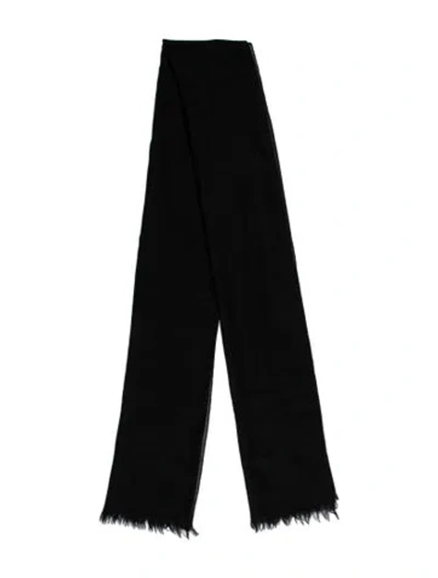 Pre-owned Donna Karan Cashmere Scarf In Black
