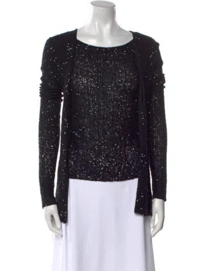 Pre-owned Donna Karan Cashmere Scoop Neck Sweater In Multi