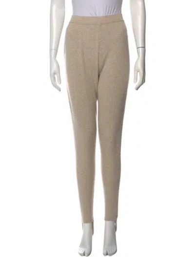 Pre-owned Donna Karan Cashmere Skinny Leg Pants In Neutral