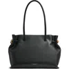 Donna Karan Cashmere Tote In Black/gold