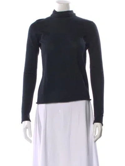 Pre-owned Donna Karan Cashmere Turtleneck Sweater In Black