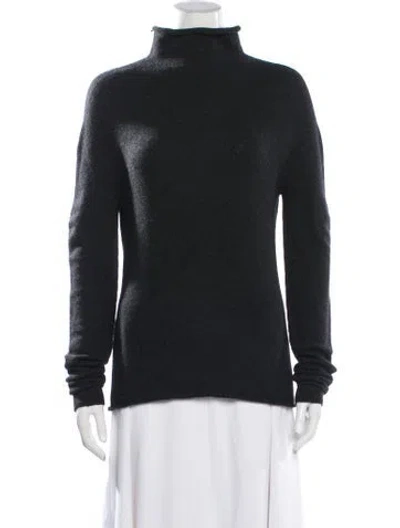 Pre-owned Donna Karan Cashmere Turtleneck Sweater In Black