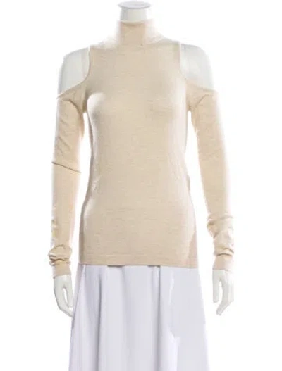 Pre-owned Donna Karan Cashmere Turtleneck Sweater In Neutral