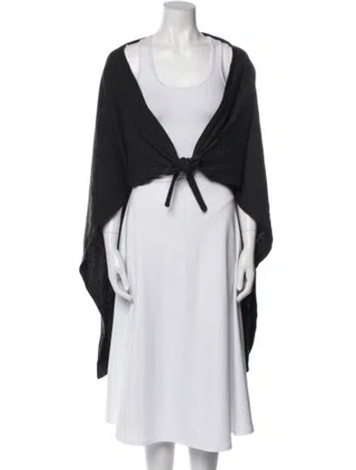 Pre-owned Donna Karan Cashmere V-neck Sweater In Black