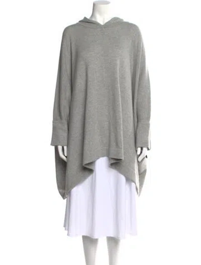 Pre-owned Donna Karan Cashmere V-neck Sweater W/ Tags In Grey