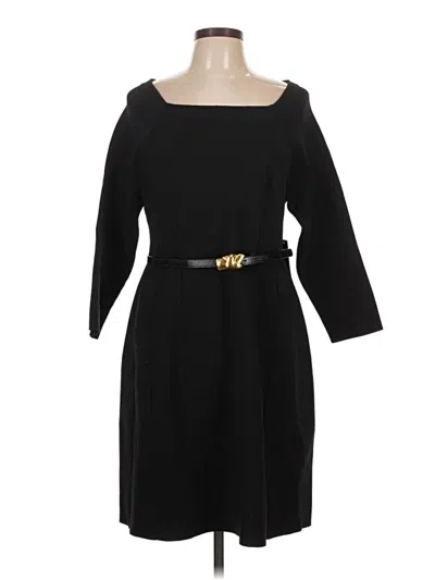 Pre-owned Donna Karan Casual Dress In Black