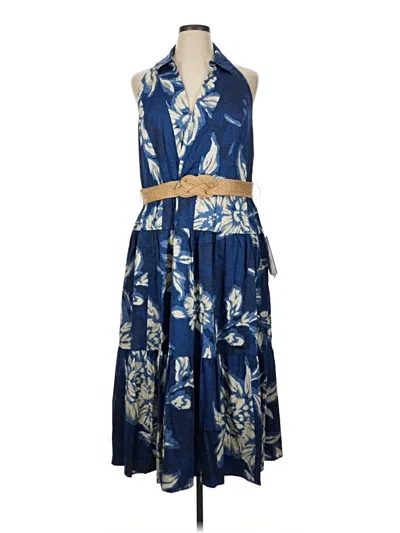 Donna Karan Casual Dress In Blue
