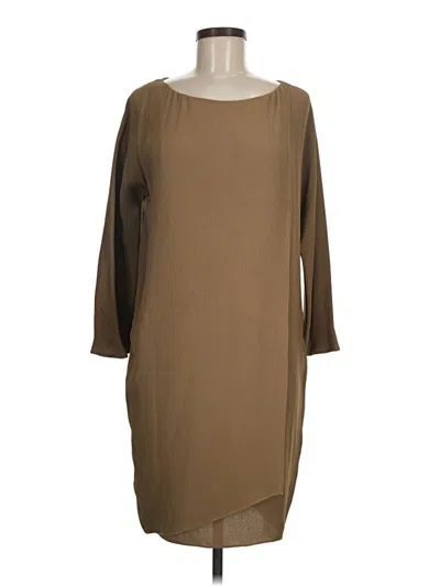 Pre-owned Donna Karan Casual Dress In Brown