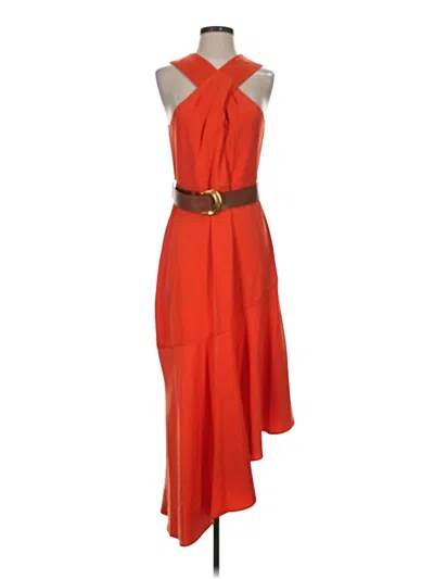 Pre-owned Donna Karan Casual Dress In Orange