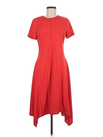 Pre-owned Donna Karan Casual Dress In Red