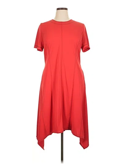 Pre-owned Donna Karan Casual Dress In Red