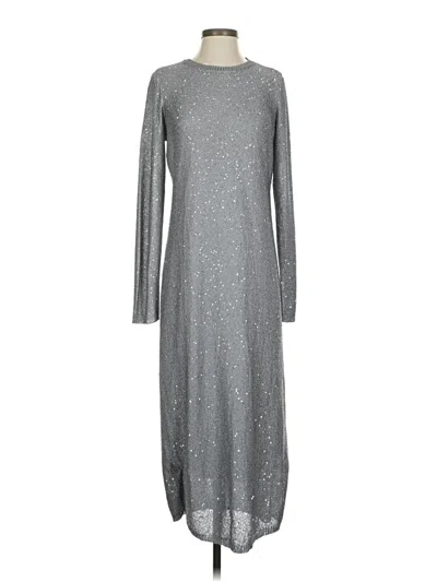 Pre-owned Donna Karan Casual Dress In Silver