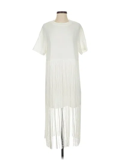 Pre-owned Donna Karan Casual Dress In White