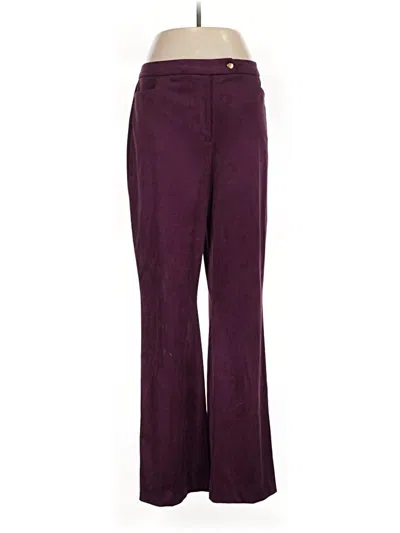 Pre-owned Donna Karan Casual Pants In Burgundy