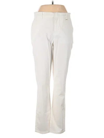 Pre-owned Donna Karan Casual Pants In White