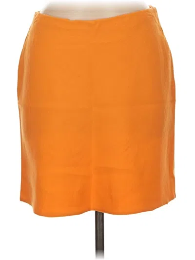 Pre-owned Donna Karan Casual Skirt In Orange