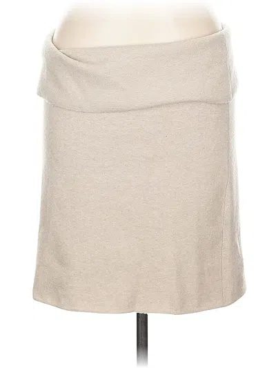 Pre-owned Donna Karan Casual Skirt In White