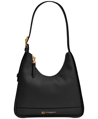 Donna Karan Cedarhurst Buckle Hobo In Blk,gold