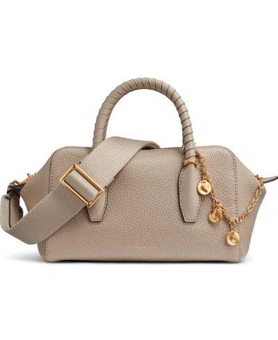 Donna Karan Chantilly Leather Medium Satchel Bag In Brown