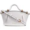 Donna Karan Chiffon Crossbody Bag In Brilliant White