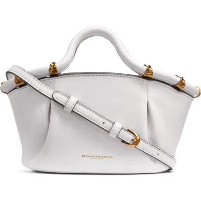 Donna Karan Chiffon Crossbody Bag In Brilliant White