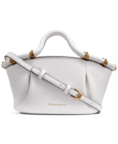 Donna Karan Chiffon Mini Crossbody Bag In Brillant White