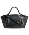 Donna Karan Chiffon Mini Satchel Bag In Black,gold