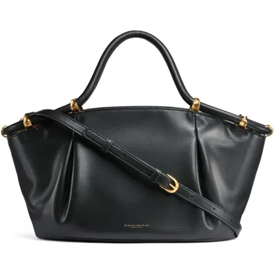 Donna Karan Chiffon Satchel In Black/gold