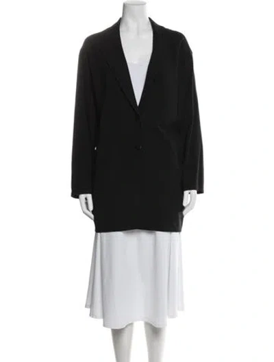 Pre-owned Donna Karan Coat In Black