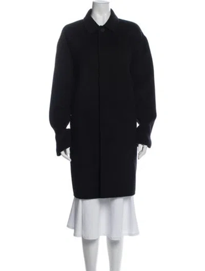Pre-owned Donna Karan Coat In Blue