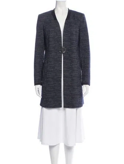Pre-owned Donna Karan Coat In Blue