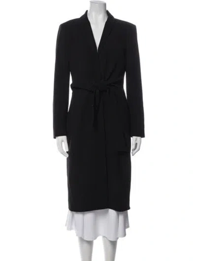 Pre-owned Donna Karan Coat In Blue