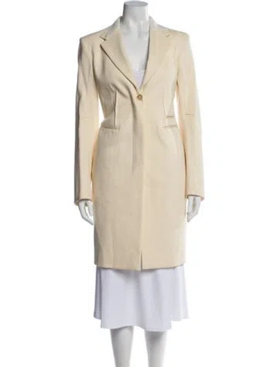 Pre-owned Donna Karan Coat In Neutral