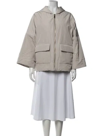 Pre-owned Donna Karan Coat In Neutrals
