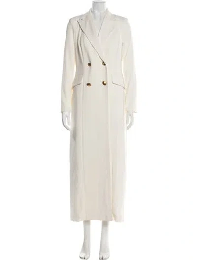 Pre-owned Donna Karan Coat In White