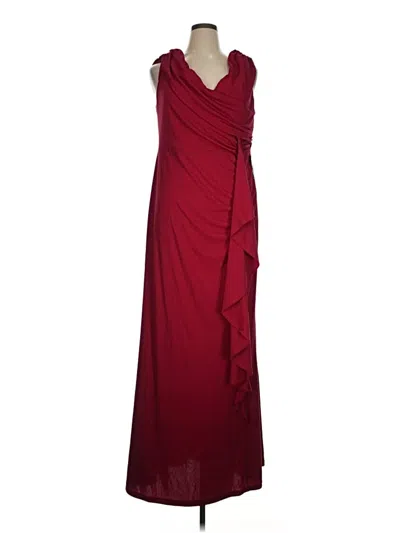 Pre-owned Donna Karan Cocktail Dress In Burgundy