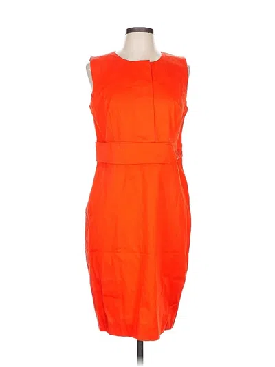 Pre-owned Donna Karan Cocktail Dress In Orange