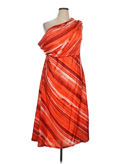 Pre-owned Donna Karan Cocktail Dress In Orange